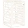 Containerberging 84x90x128,5 cm massief grenenhout wit