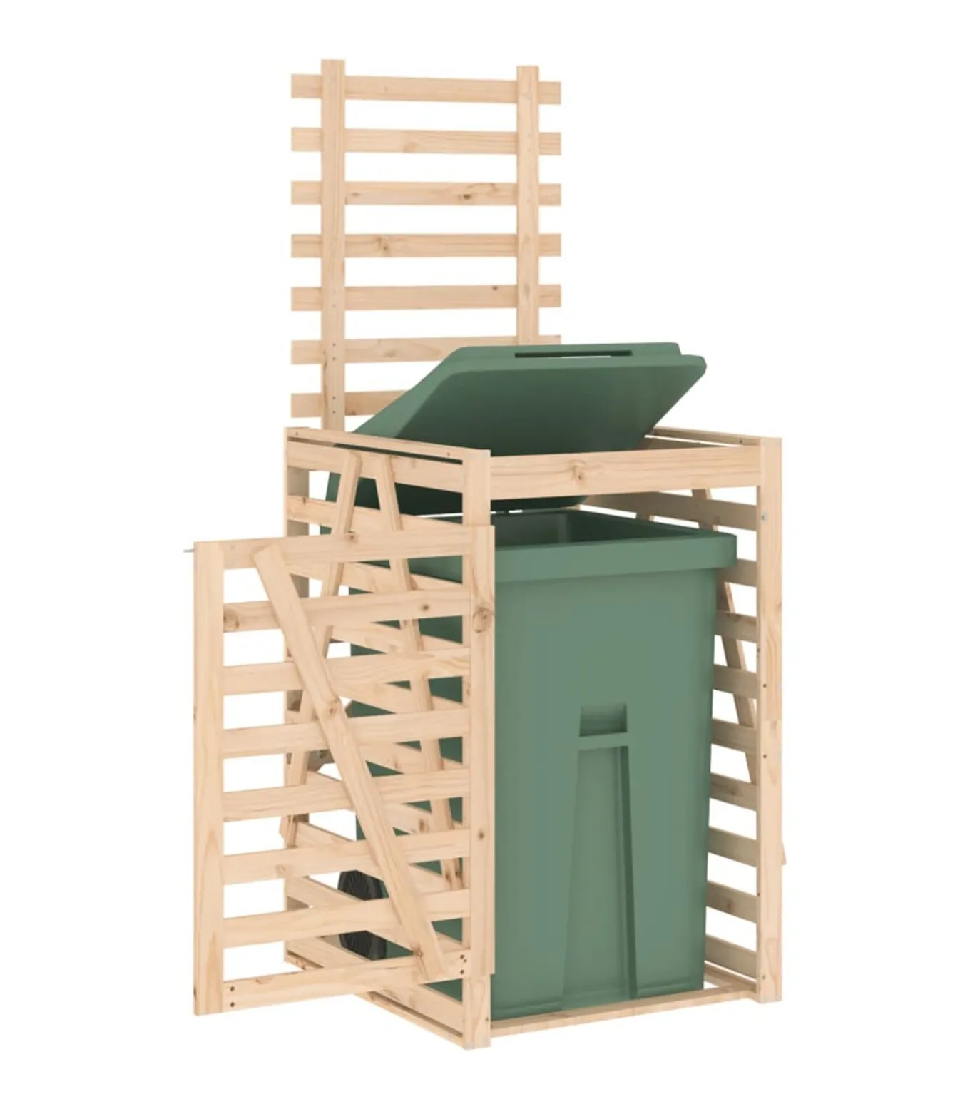 Containerberging 84x90x128,5 cm massief grenenhout