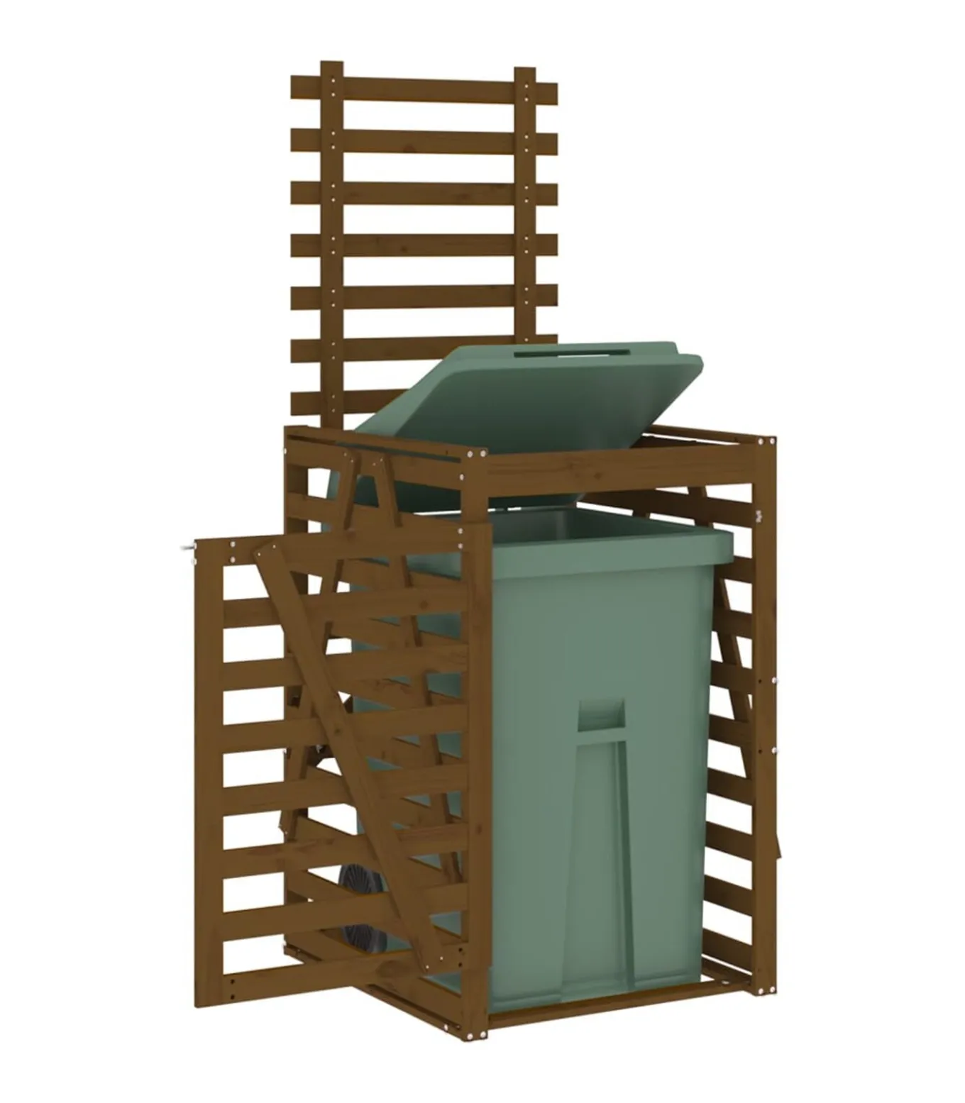 Containerberging 84x90x128,5 cm massief grenenhout honingbruin