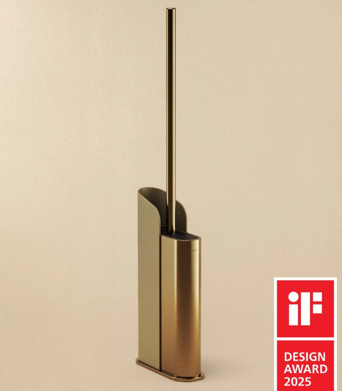 COSMIC Flat Matte Gold Toiletborstelhouder