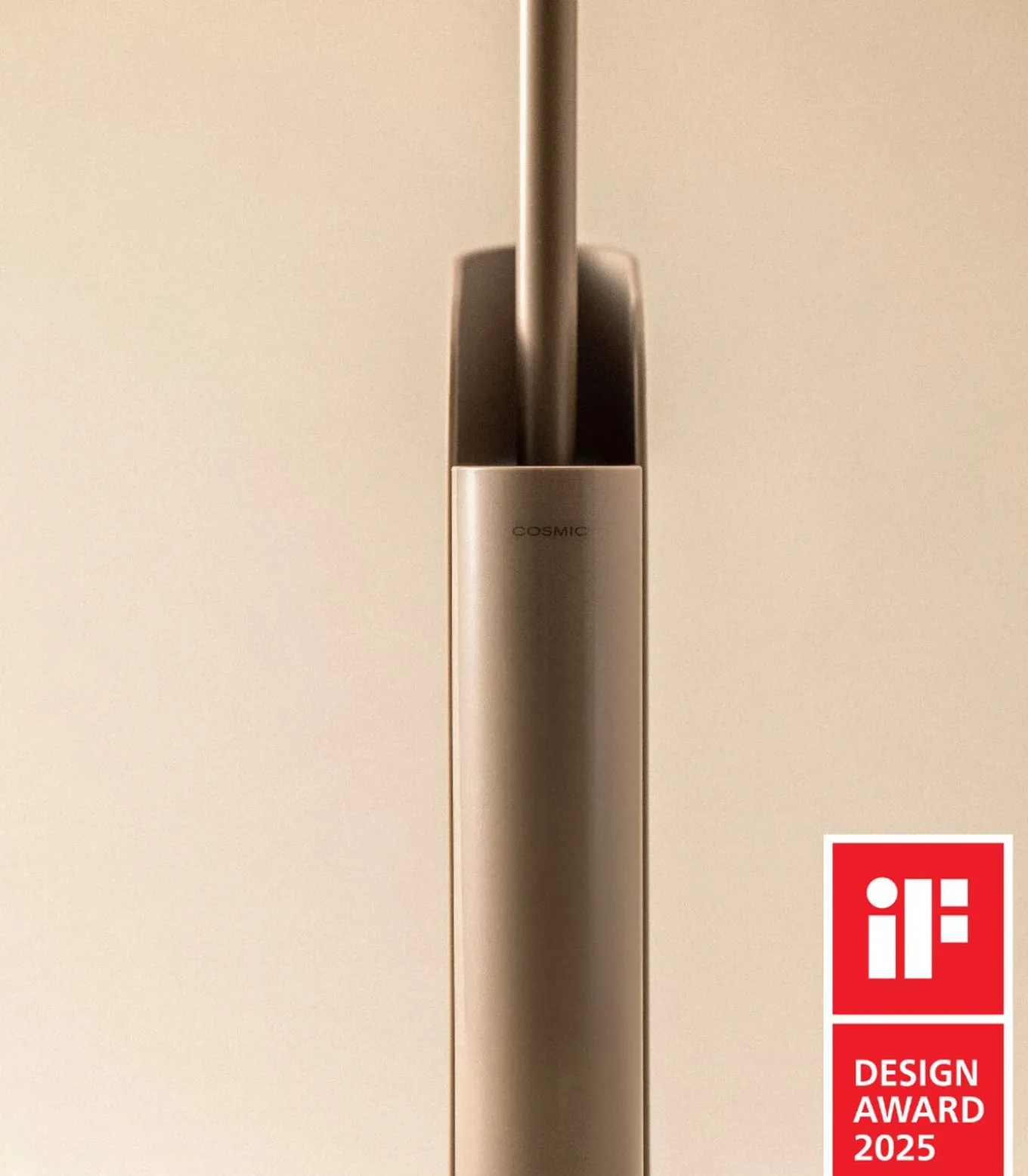 COSMIC Flat Matte Gold Toiletborstelhouder