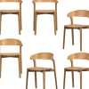 Cras Eetkamerstoelen - Essenhout - Naturel - Set van 6