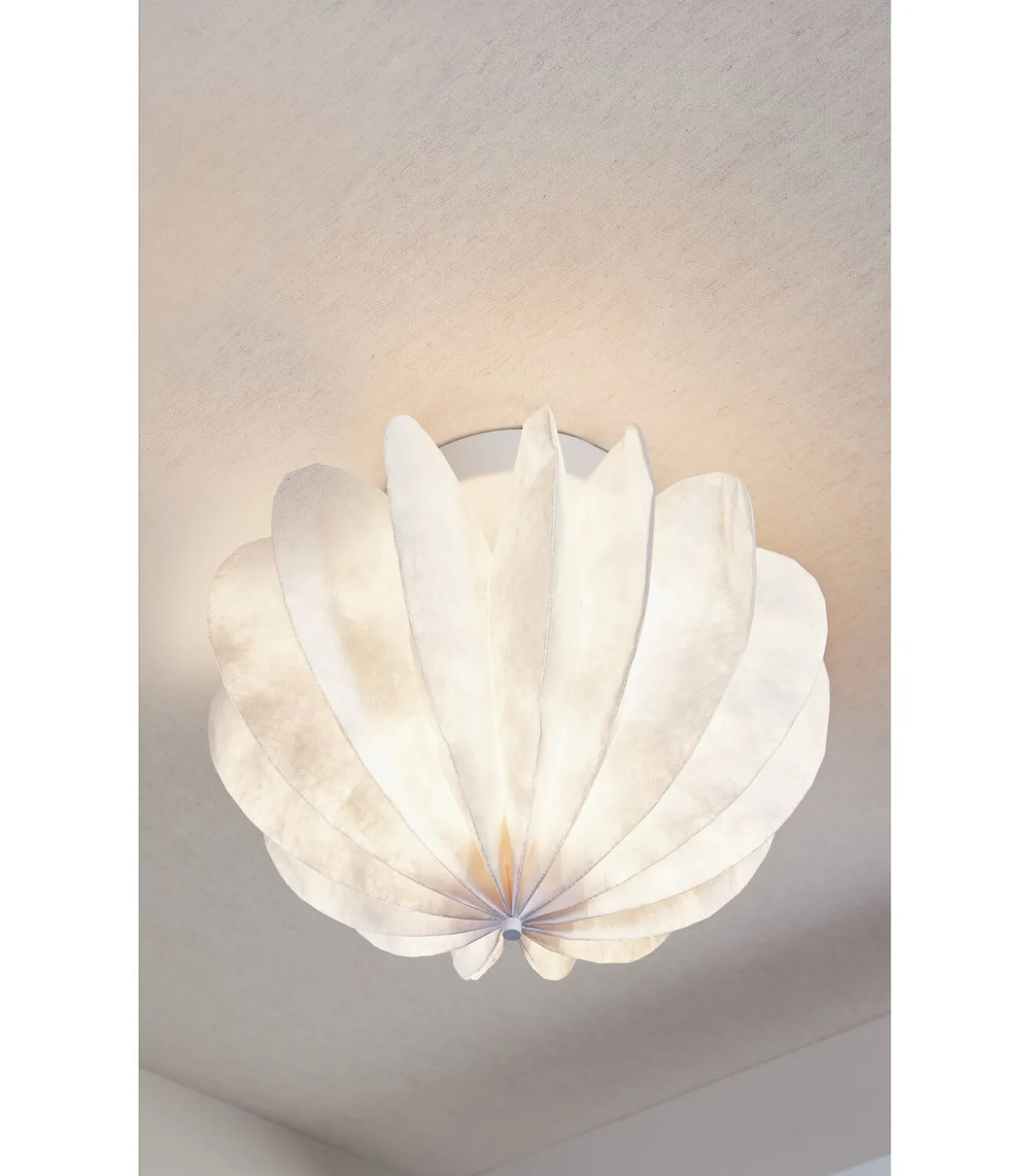 Dalia plafondlamp - Papier - Wit - 28xØ40 cm