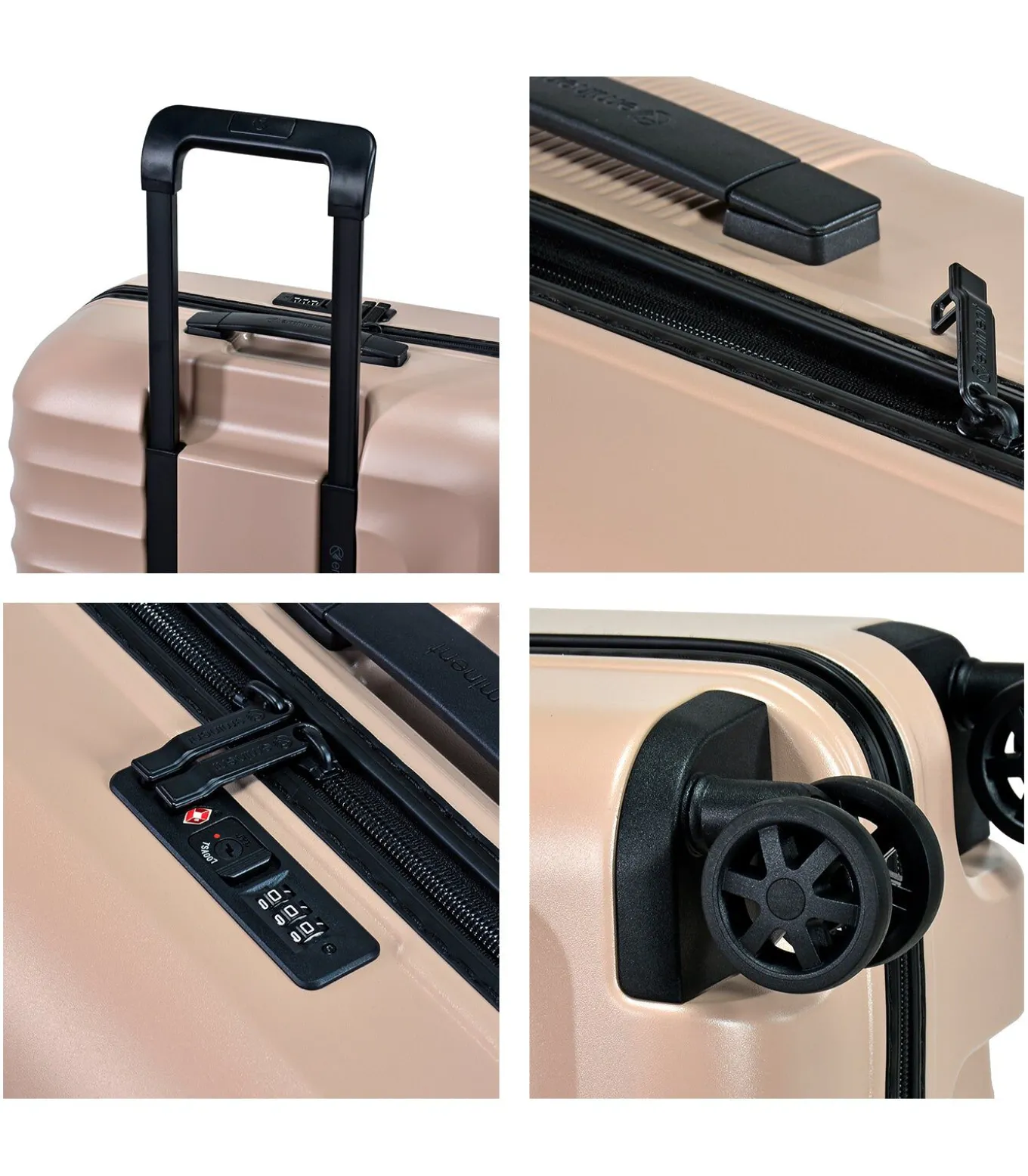 Dandelion Middelgrote Koffer 4 Wielen Roze