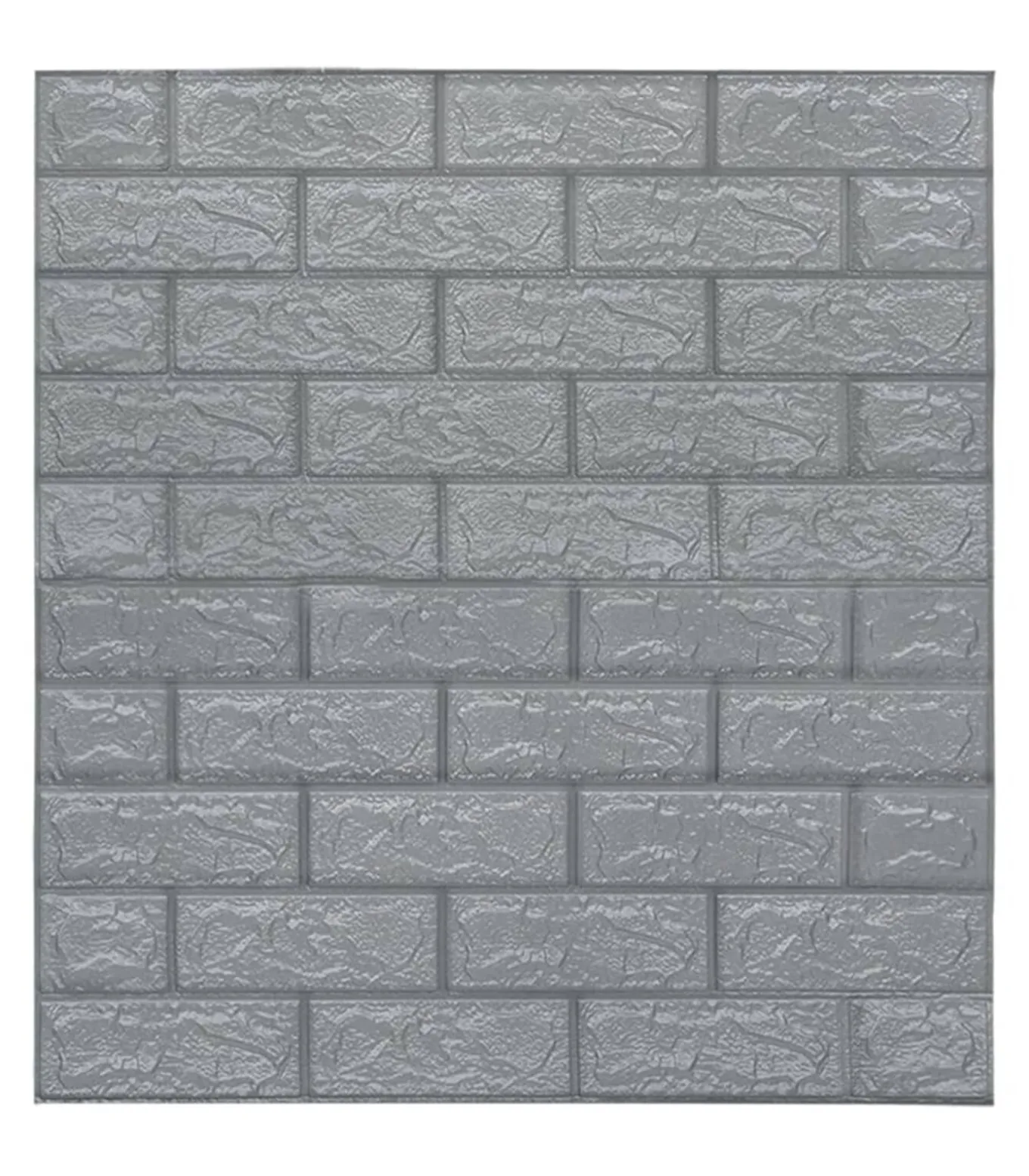3D-behang zelfklevend 40 st bakstenen antracietkleurig