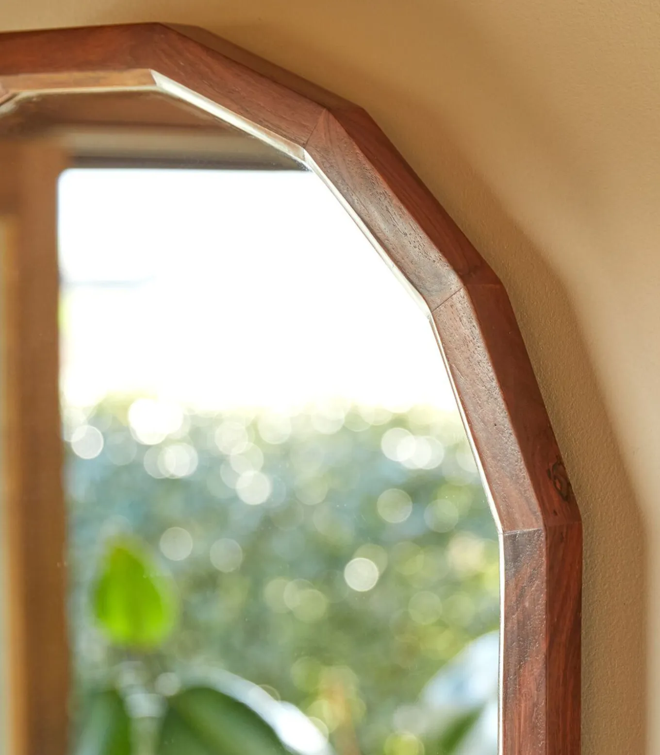 Decoratieve spiegel in massief palissanderhout 120x56 cm Jade