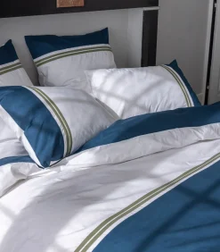 Dekbedovertrek van gewassen katoenperkal, ESPRIT COUTURE