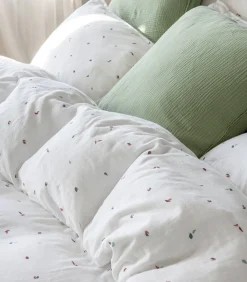 Dekbedovertrek van katoenen mousseline, DUIZEND EN EEN BLADEREN