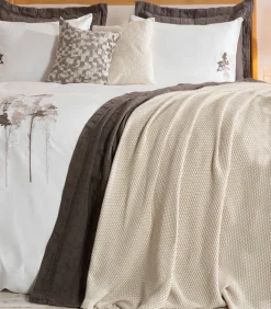 Deken 2 personen Sencillo 200x220 cm Beige