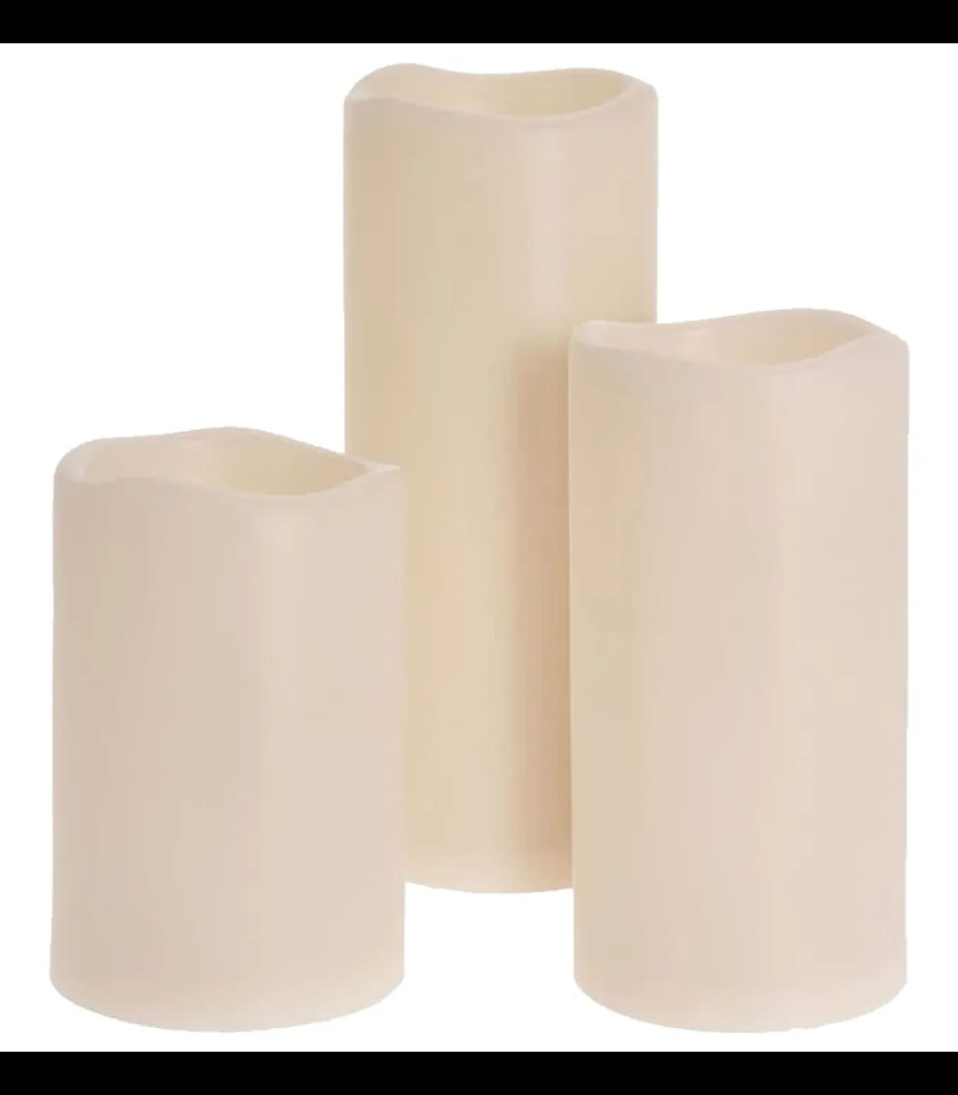 3-delige LED-Kaarsenset met afstandbediening