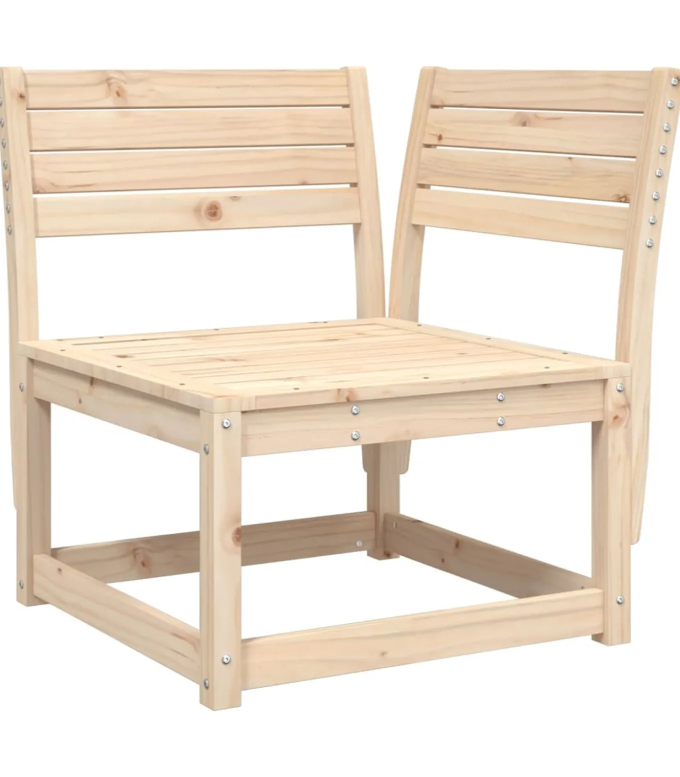 6-delige Loungeset massief grenenhout