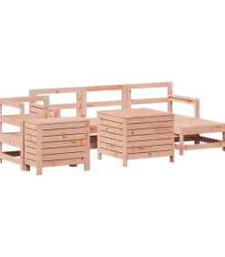 7-delige Loungeset massief douglas vurenhout