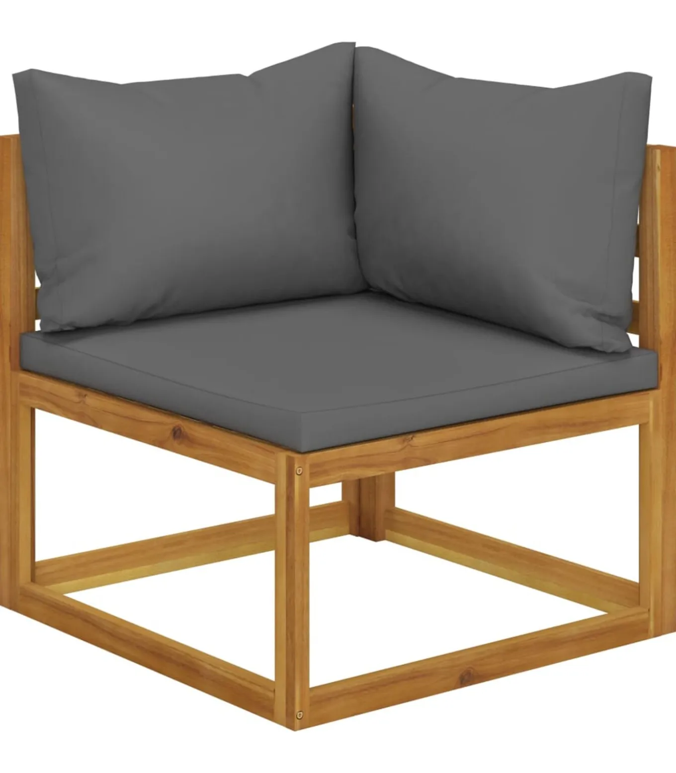 8-delige Loungeset met kussens massief acaciahout