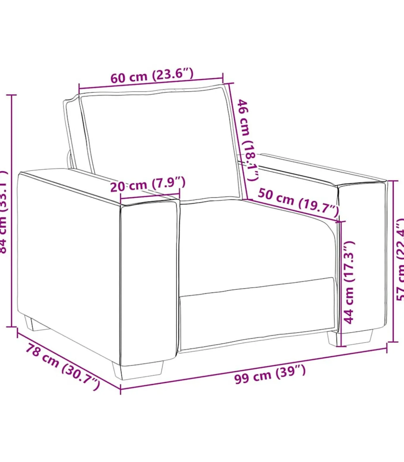 3-delige Loungeset met kussens fluweel donkergrijs