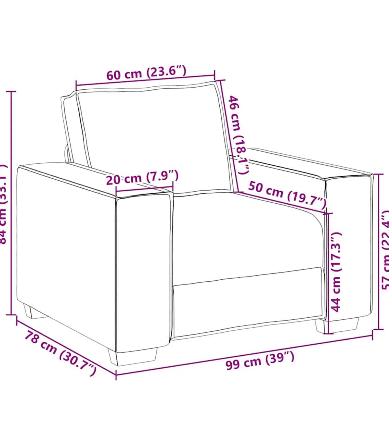3-delige Loungeset met kussens fluweel donkergroen