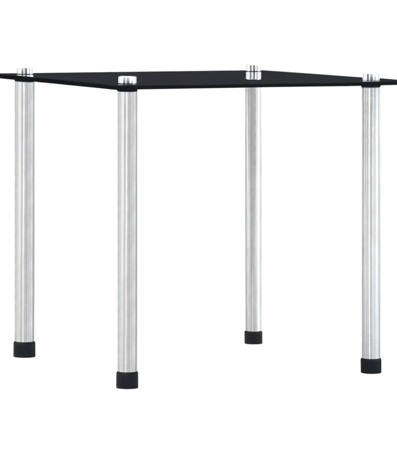 3-delige Tafeltjesset gehard glas zwart