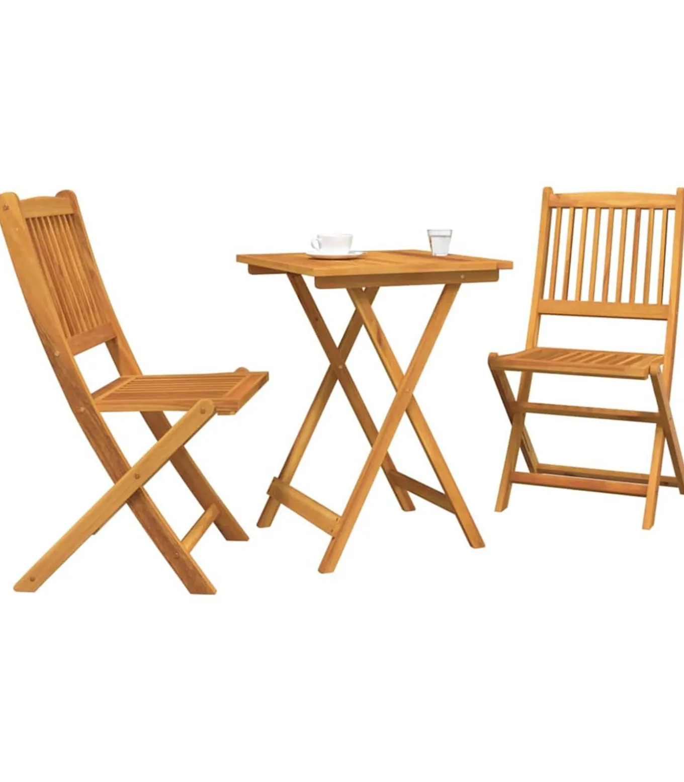 3-delige Tuin Bistro Set - Massief Acaciahout