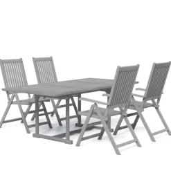 5-delige Tuinset massief acaciahout