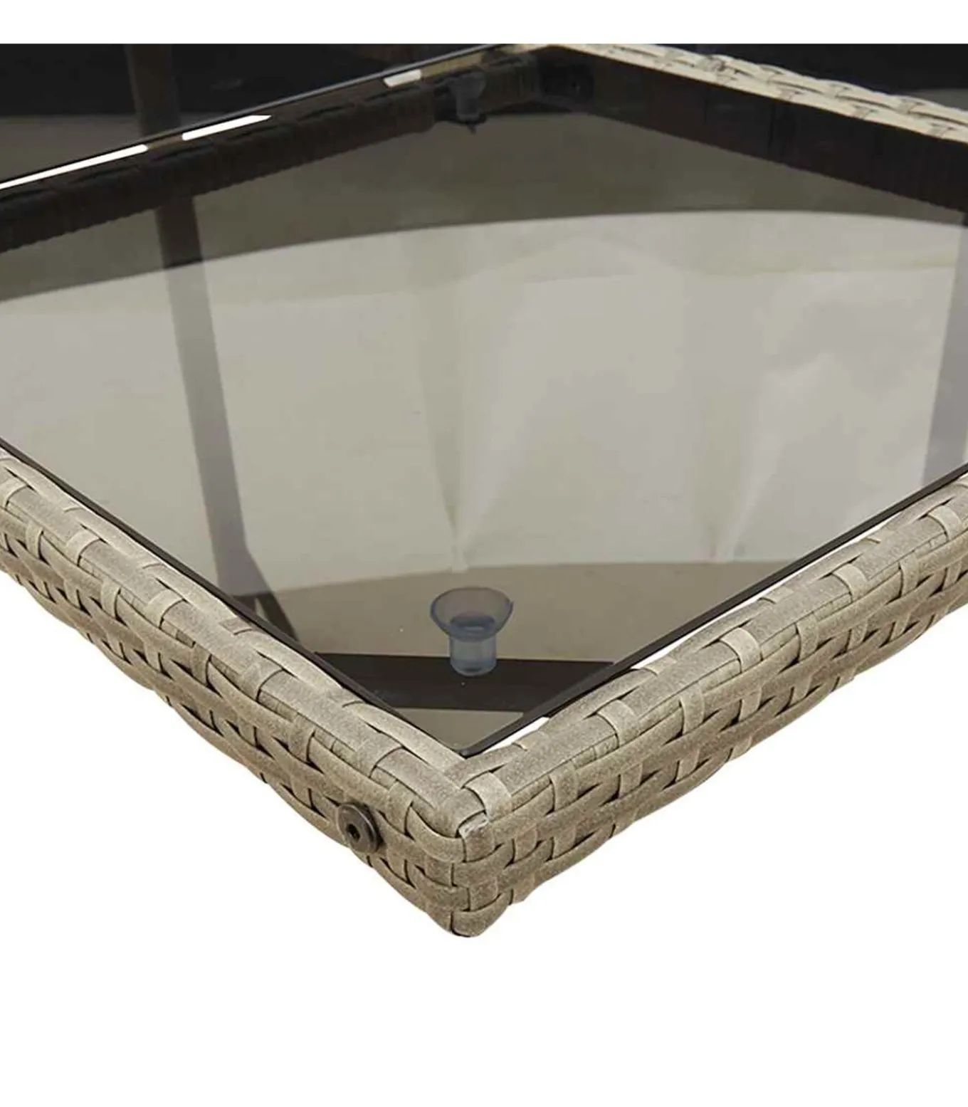 13-delige Tuinset met kussens poly rattan grijs