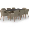 9-delige Tuinset poly rattan bruin