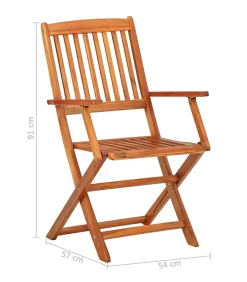 11-delige Tuinset 280x90x75 cm massief acaciahout