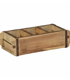 Dienblad met opslag 4 pcs Bruin 30 x 14 x 9 cm