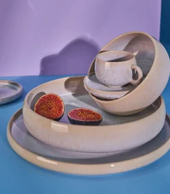 Diep bord 22,5xH5cm pearl Curvy - (x2)