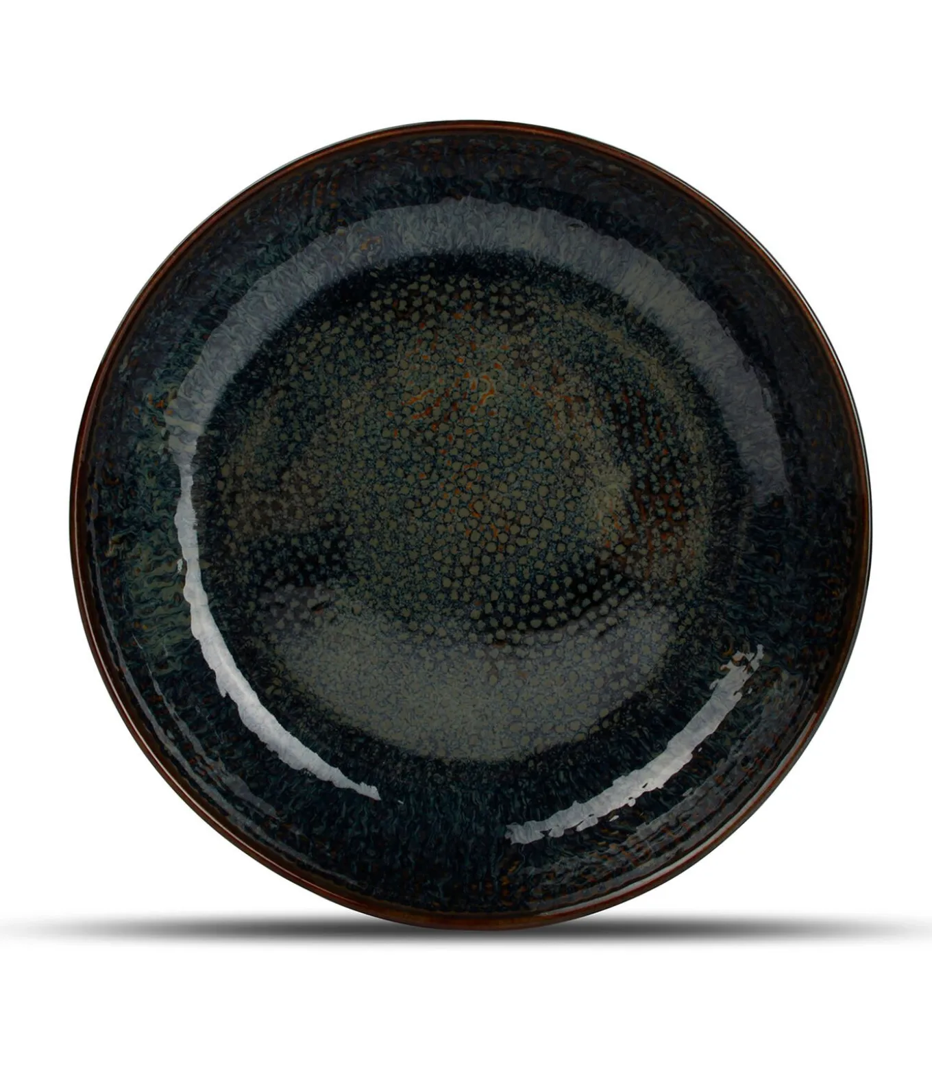 Diep bord 21,5xH5cm saffier Mielo - (x4)