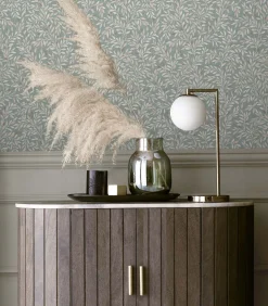 Ditsy Leaf Blauw 10mx52cm