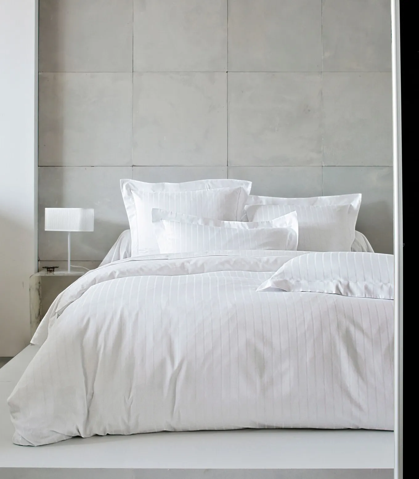 DIVINE Blanc - Laken Jacquard katoen