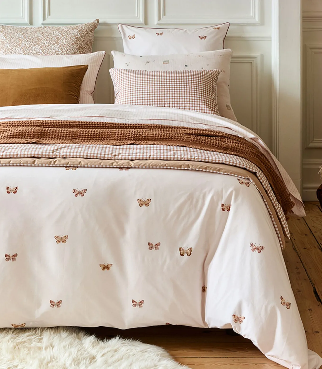 Délicatesse - Effen kussensloop in katoen perkal