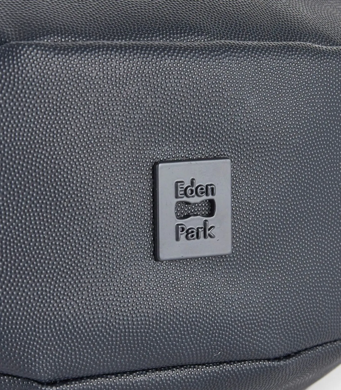 Donkerblauw lederen ovale kast