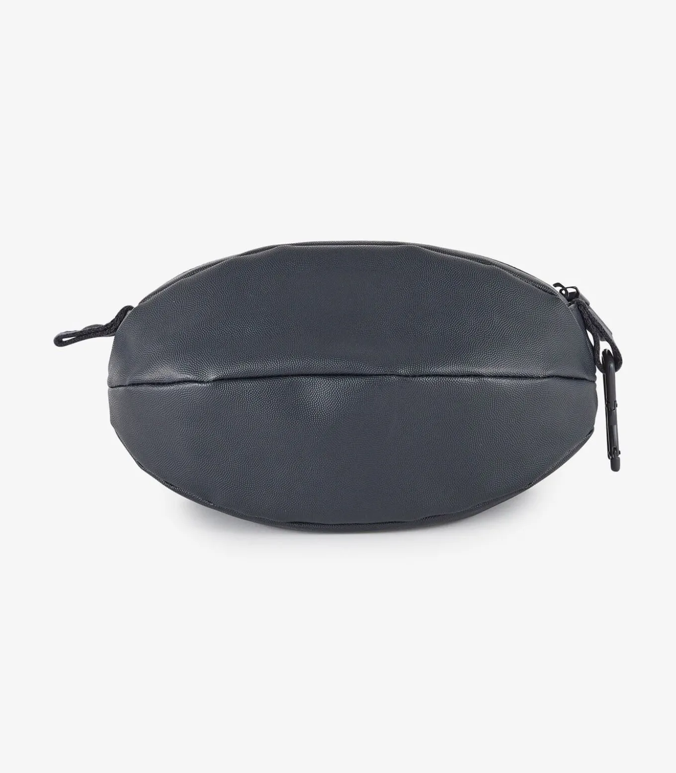 Donkerblauw lederen ovale kast