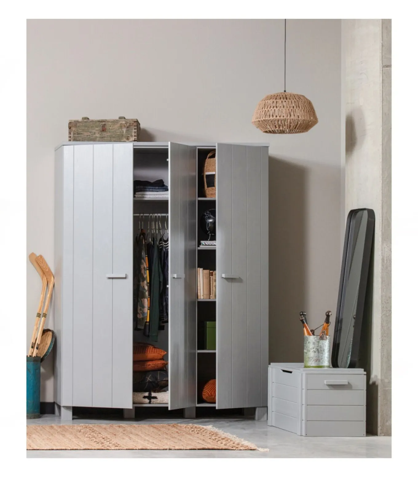 Doutzen Spiegel - Metaal - Zwart - 110x40x5