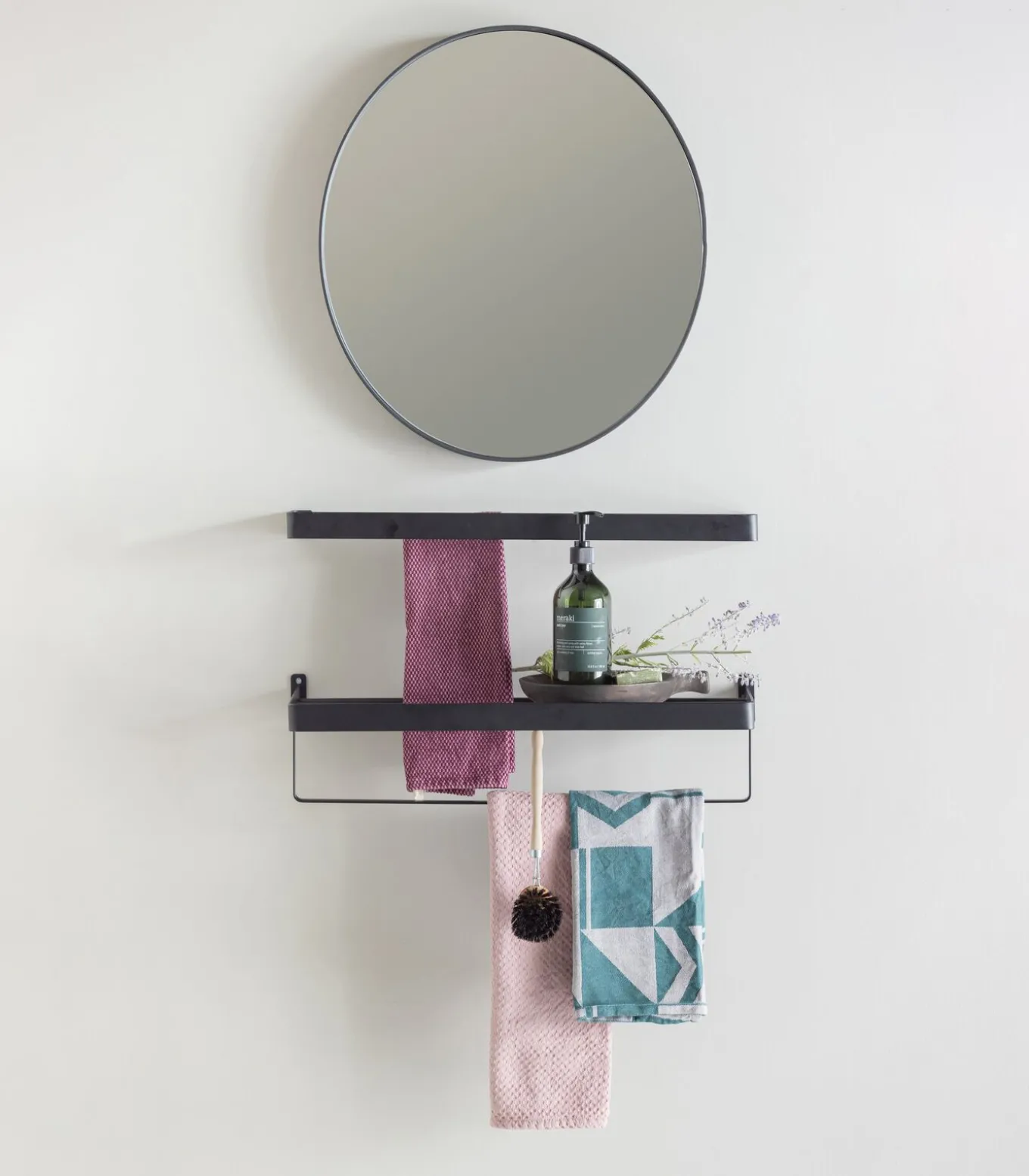 Doutzen Spiegel - Metaal - Zwart - 50x50x5