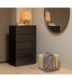 Doutzen Spiegel - Metaal - Zwart - 115x115x5