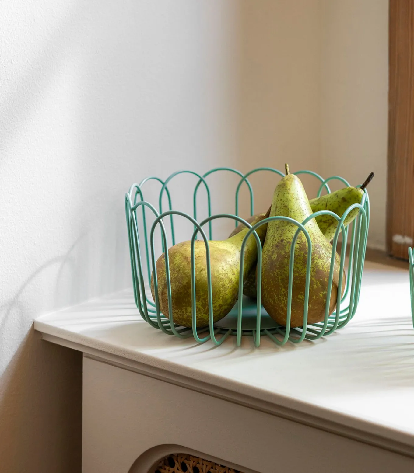 Draadmand 19xH10cm groen Flores