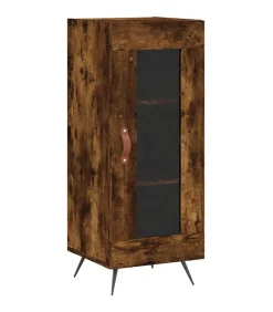 Dressoir 34,5x34x90 cm bewerkt hout gerookt eiken