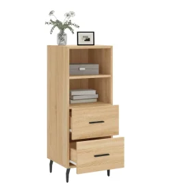 Dressoir 34,5x34x90 cm bewerkt hout sonoma eiken
