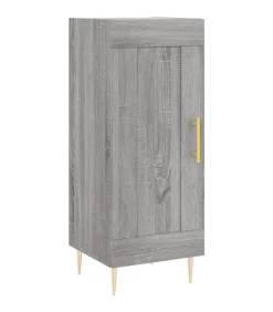 Dressoir 34,5x34x90 cm bewerkt hout grijs sonoma eikenkleurig