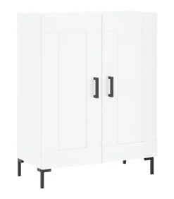 Dressoir 69,5x34x90 cm bewerkt hout hoogglans wit