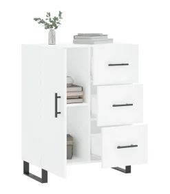 Dressoir 69,5x34x90 cm bewerkt hout wit