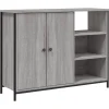 Dressoir 100x33x75 cm bewerkt hout grijs sonoma