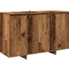 Dressoir 120x41x75 cm bewerkt hout oud houtkleurig