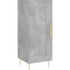 Dressoir 34,5x34x90 cm bewerkt hout betongrijs
