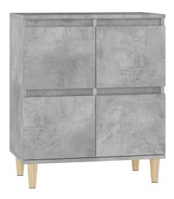 Dressoir 60x35x70 cm bewerkt hout betongrijs