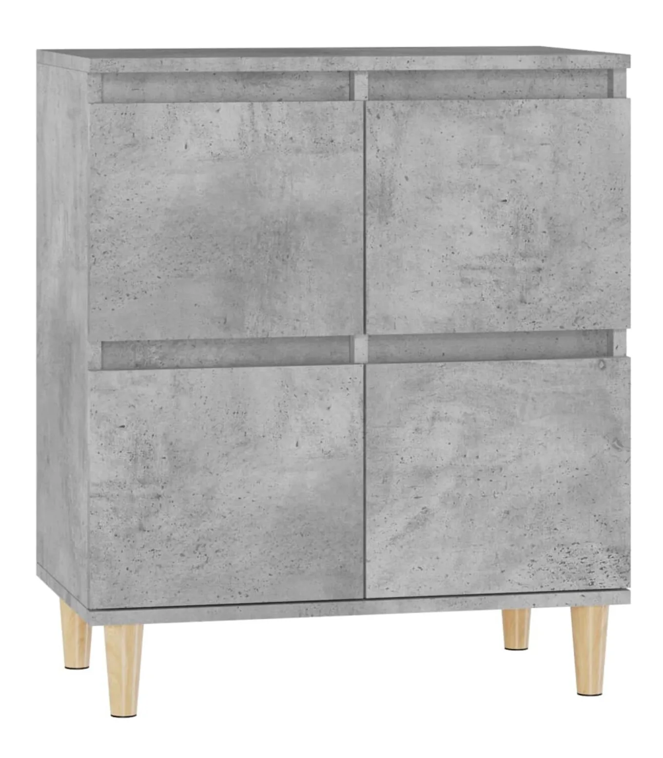 Dressoir 60x35x70 cm bewerkt hout betongrijs