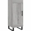 Dressoir 34,5x34x90 cm bewerkt hout grijs sonoma eikenkleurig