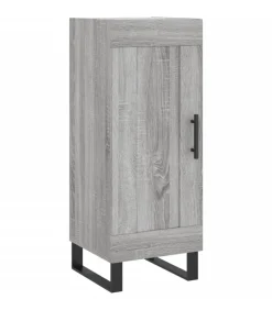 Dressoir 34,5x34x90 cm bewerkt hout grijs sonoma eikenkleurig