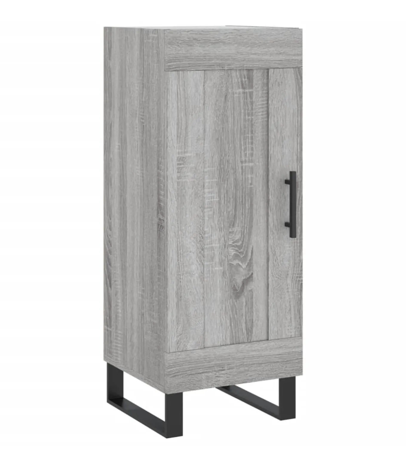 Dressoir 34,5x34x90 cm bewerkt hout grijs sonoma eikenkleurig